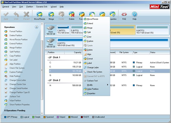 windows 2008 disk manager