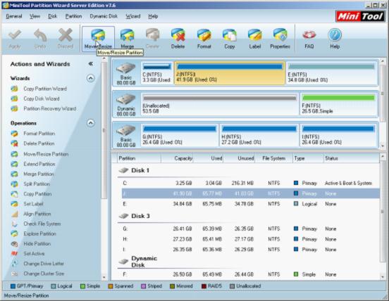 volume manager windows 2003 server