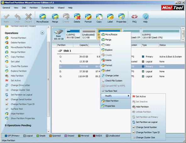 disk partition software