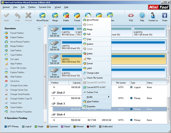 Partition magic Windows Server 200301