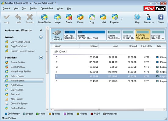 Combine-partitions-in-Windows-Server-2008-through-MiniTool