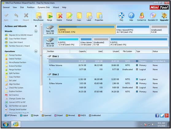 how ti partition wd easystore