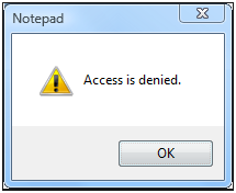 shrink volume access denied